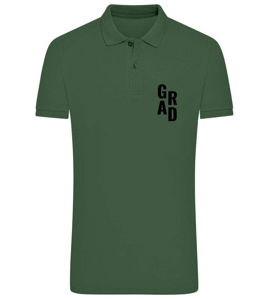 Grad Design - Comfort men´s summer polo shirt_GOLF GREEN_front