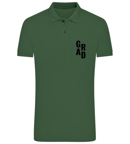 Grad Design - Comfort men´s summer polo shirt_GOLF GREEN_front