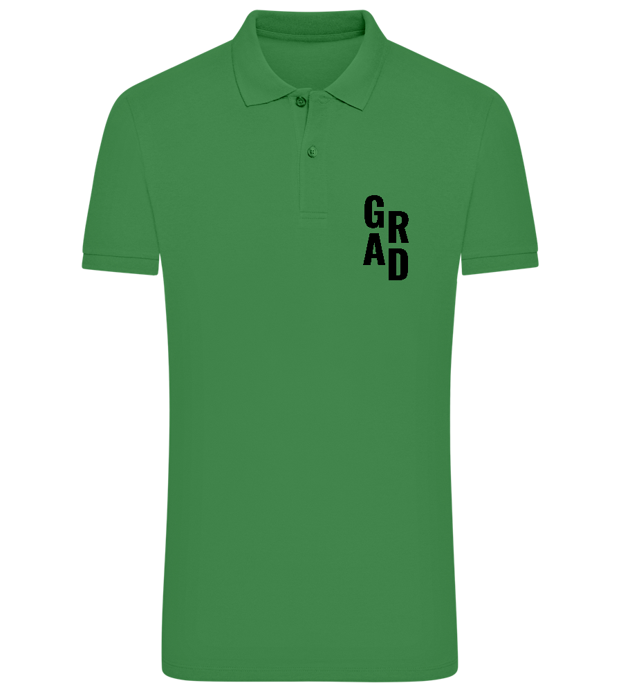 Grad Design - Comfort men´s summer polo shirt_MEADOW GREEN_front