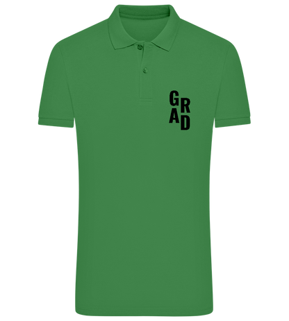 Grad Design - Comfort men´s summer polo shirt_MEADOW GREEN_front