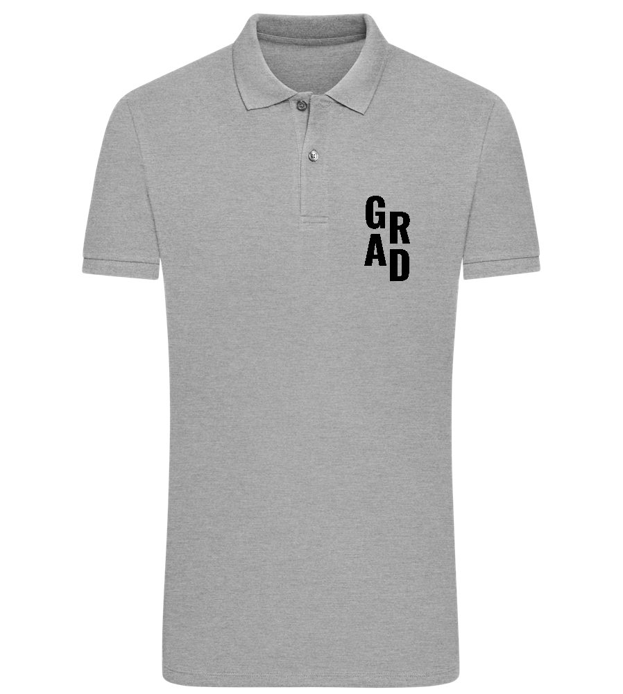 Grad Design - Comfort men´s summer polo shirt_ORION GREY II_front