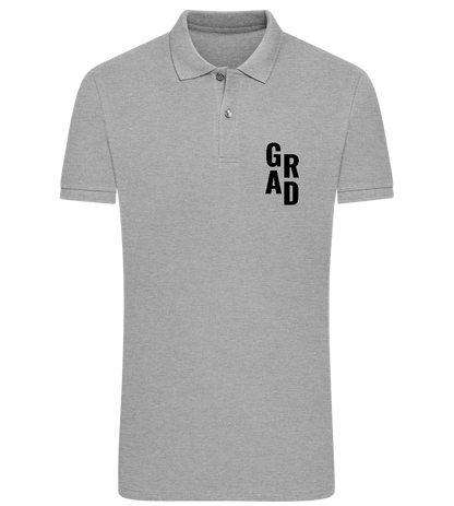 Grad Design - Comfort men´s summer polo shirt_ORION GREY II_front