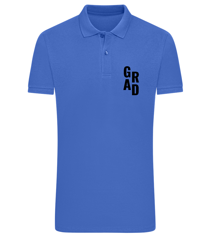 Grad Design - Comfort men´s summer polo shirt_ROYAL_front