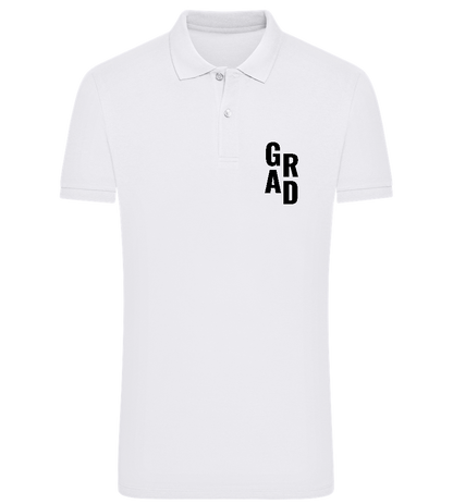 Grad Design - Comfort men´s summer polo shirt_WHITE_front
