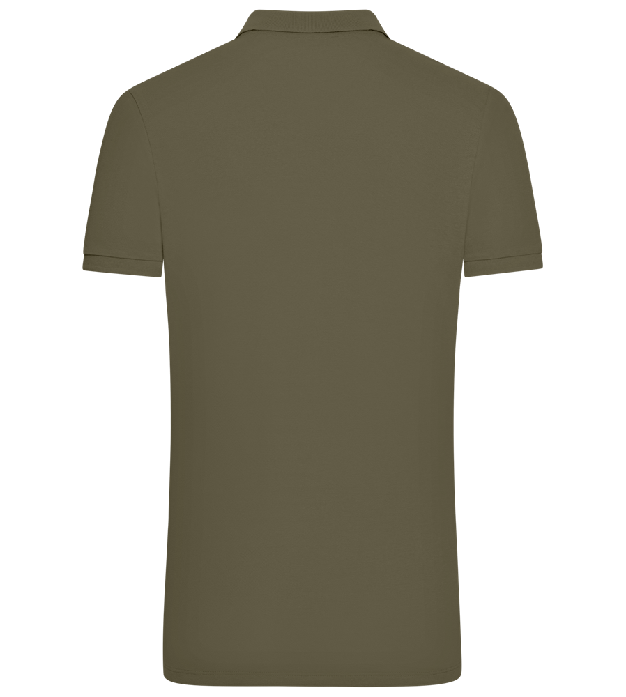 Grad Design - Comfort men´s summer polo shirt_ARMY_back
