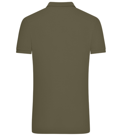 Grad Design - Comfort men´s summer polo shirt_ARMY_back