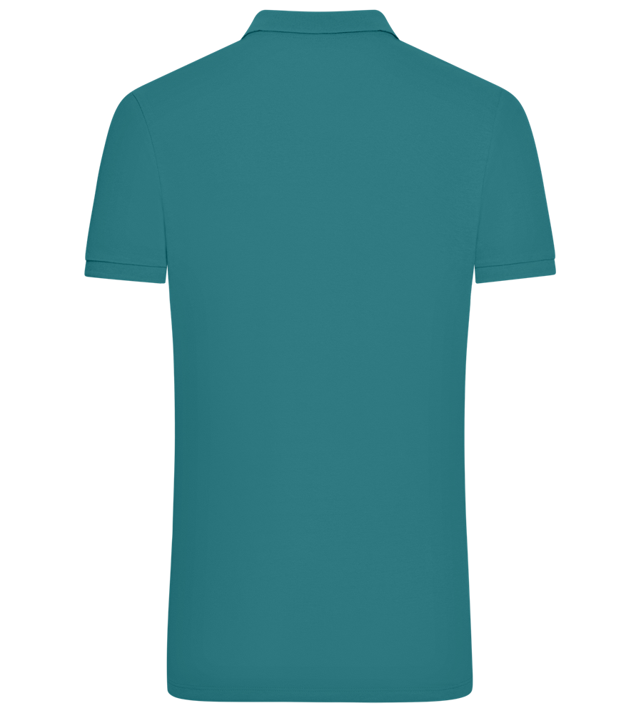 Grad Design - Comfort men´s summer polo shirt_BLUE DUCK_back