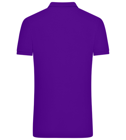 Grad Design - Comfort men´s summer polo shirt_DARK PURPLE_back