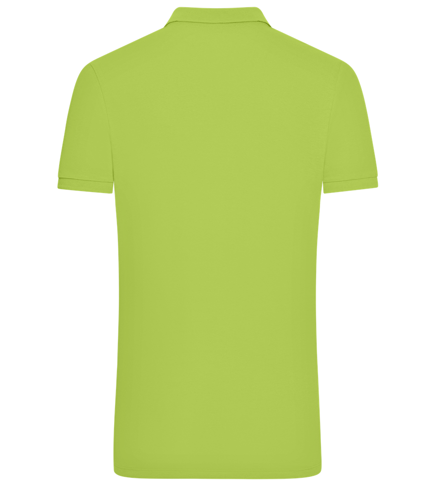 Grad Design - Comfort men´s summer polo shirt_GREEN APPLE_back