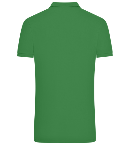 Grad Design - Comfort men´s summer polo shirt_MEADOW GREEN_back