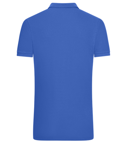 Grad Design - Comfort men´s summer polo shirt_ROYAL_back