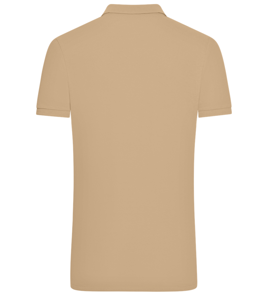 Grad Design - Comfort men´s summer polo shirt_SAND_back