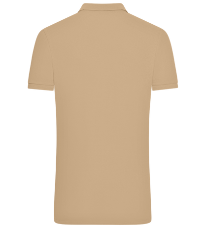 Grad Design - Comfort men´s summer polo shirt_SAND_back