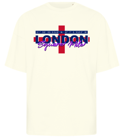 London Coordinates Design - Premium men's oversized t-shirt_OFF-WHITE_front