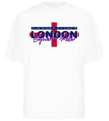 London Coordinates Design - Premium men's oversized t-shirt_WHITE_front