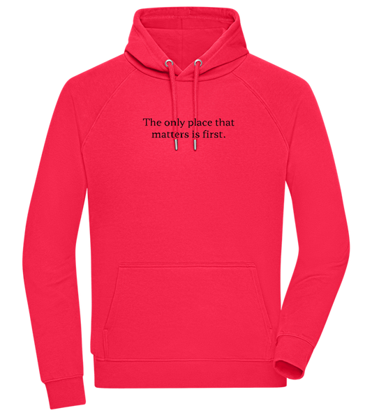 The Only Place That Matters Design - Comfort unisex hoodie_RED_front