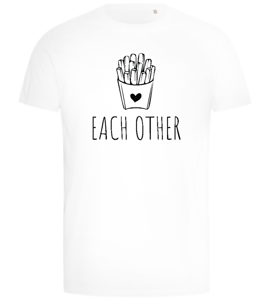 Each Other Design - Comfort men's t-shirt_WHITE_front