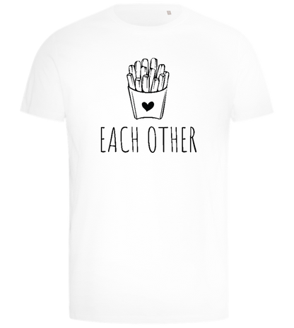 Each Other Design - Comfort men's t-shirt_WHITE_front