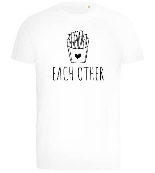 Each Other Design - Comfort men's t-shirt_WHITE_front