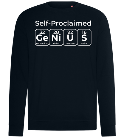 Periodic Table Genius Design - Comfort unisex sweater_BLACK_front