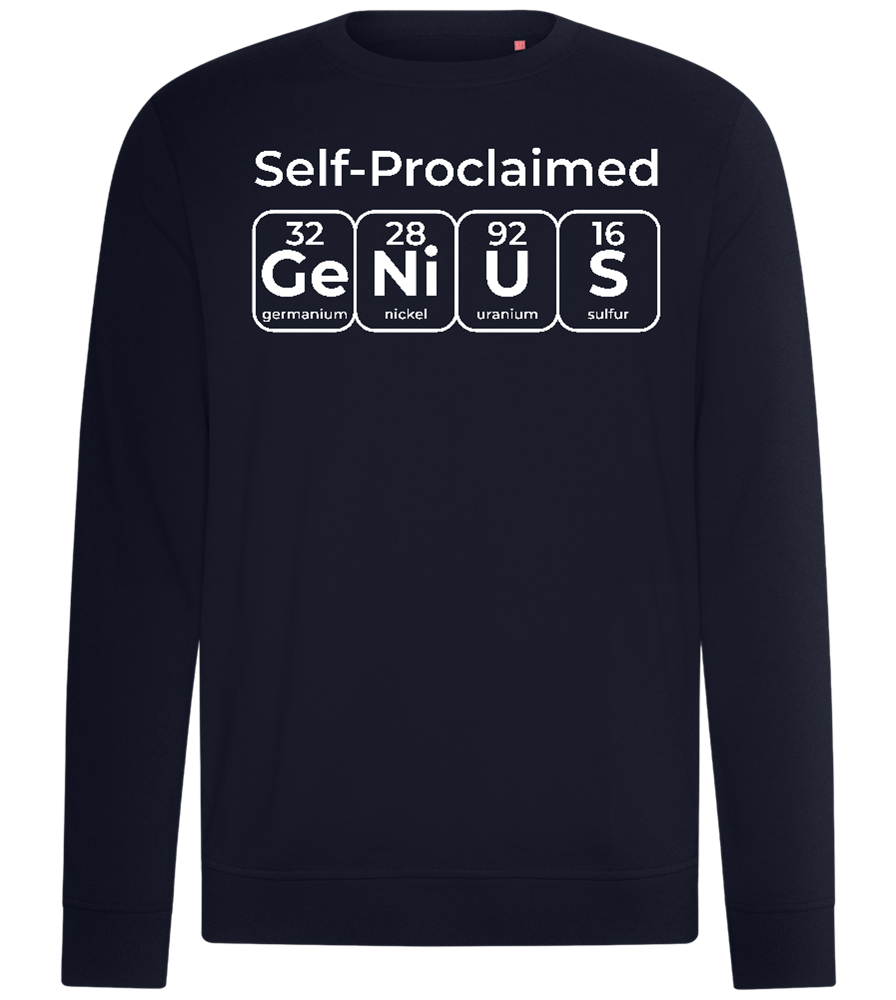 Periodic Table Genius Design - Comfort unisex sweater_FRENCH NAVY_front