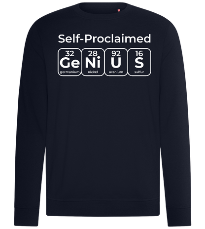 Periodic Table Genius Design - Comfort unisex sweater_FRENCH NAVY_front