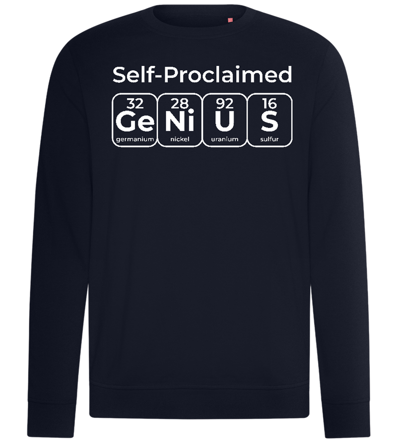 Periodic Table Genius Design - Comfort unisex sweater_FRENCH NAVY_front