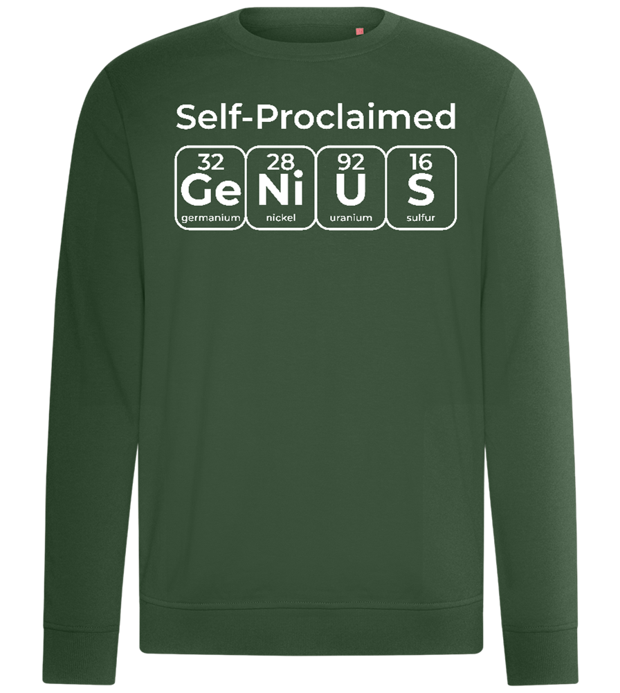 Periodic Table Genius Design - Comfort unisex sweater_GREEN BOTTLE_front