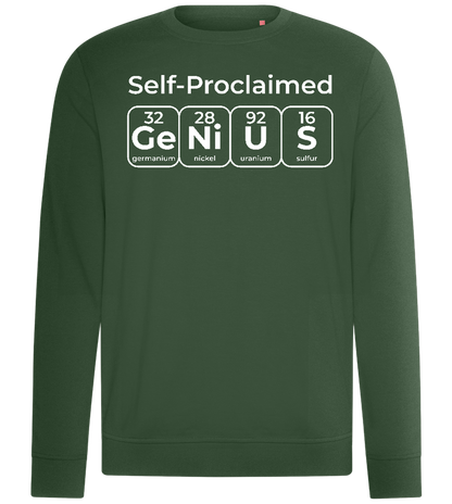 Periodic Table Genius Design - Comfort unisex sweater_GREEN BOTTLE_front