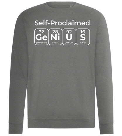 Periodic Table Genius Design - Comfort unisex sweater_ORION GREY II_front