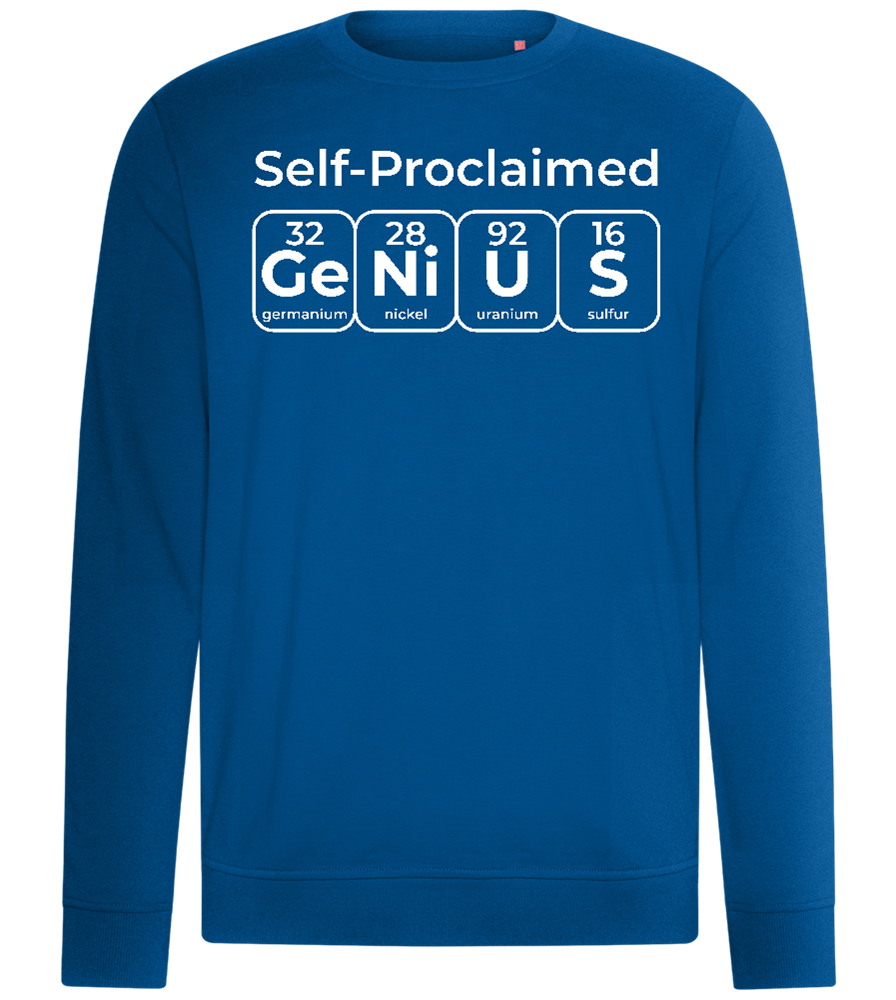 Periodic Table Genius Design - Comfort unisex sweater_ROYAL_front