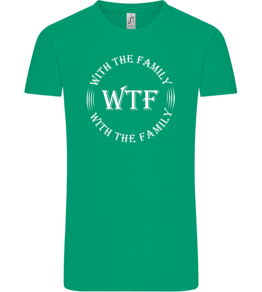 WTF With The Family Design - Comfort Unisex T-Shirt_SPRING GREEN_front
