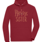 Bossy Sister Text Design - Comfort unisex hoodie_BORDEAUX_front