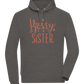 Bossy Sister Text Design - Comfort unisex hoodie_CHARCOAL CHIN_front