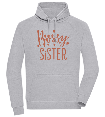 Bossy Sister Text Design - Comfort unisex hoodie_ORION GREY II_front