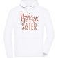 Bossy Sister Text Design - Comfort unisex hoodie_WHITE_front