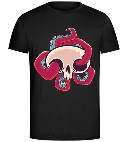 Squid Skull Design - Comfort Unisex T-Shirt_DEEP BLACK_front