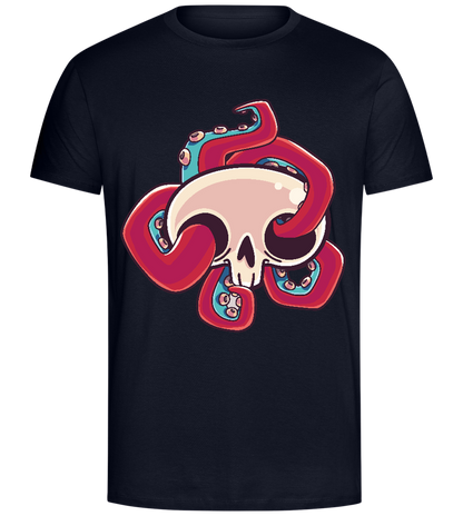 Squid Skull Design - Comfort Unisex T-Shirt_FRENCH NAVY_front