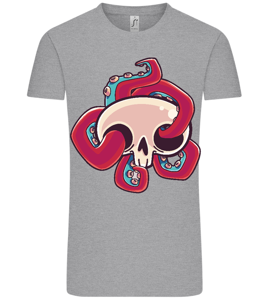 Squid Skull Design - Comfort Unisex T-Shirt_ORION GREY_front