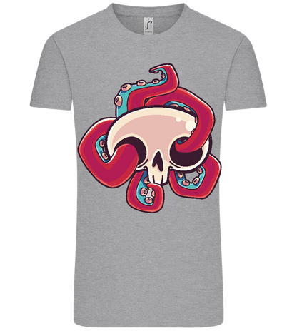 Squid Skull Design - Comfort Unisex T-Shirt_ORION GREY_front