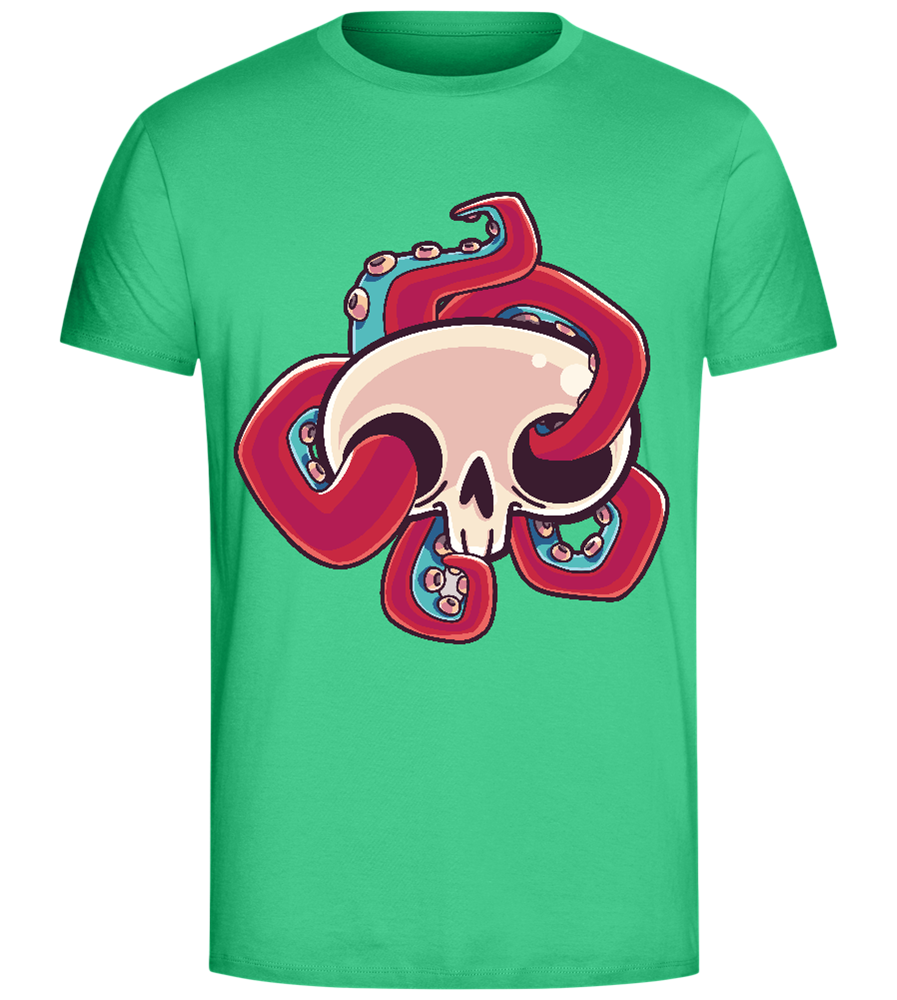 Squid Skull Design - Comfort Unisex T-Shirt_SPRING GREEN_front