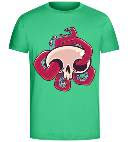 Squid Skull Design - Comfort Unisex T-Shirt_SPRING GREEN_front