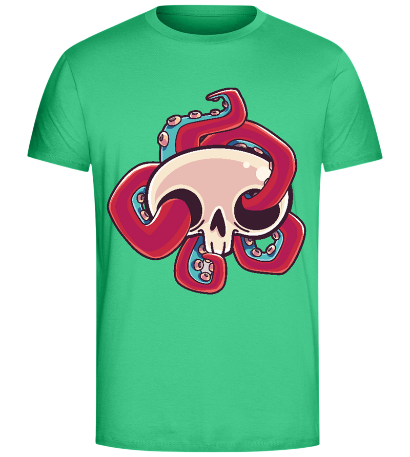 Squid Skull Design - Comfort Unisex T-Shirt_SPRING GREEN_front