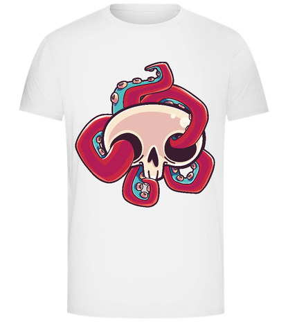 Squid Skull Design - Comfort Unisex T-Shirt_WHITE_front