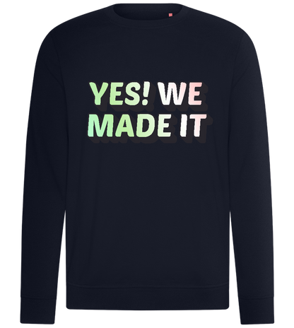 Yes! We Made It Design - Comfort unisex sweater_FRENCH NAVY_front