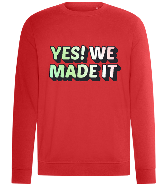 Yes! We Made It Design - Comfort unisex sweater_RED_front