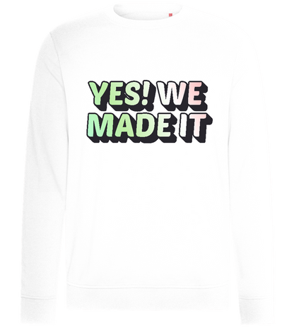 Yes! We Made It Design - Comfort unisex sweater_WHITE_front