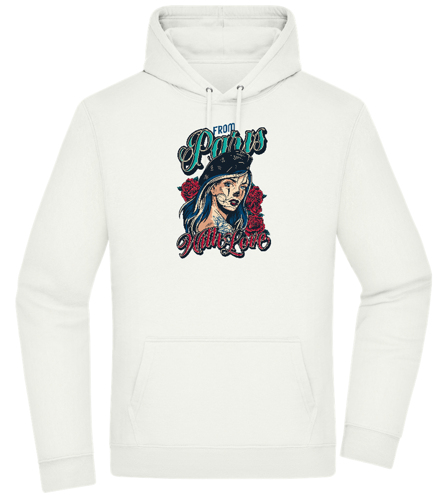 From Paris With Love Design - Premium Essential Unisex Hoodie_CREAMY GREEN_front