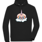 Unicorn Rainbow Design - Comfort unisex hoodie_BLACK_front