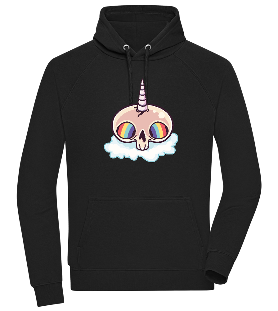 Unicorn Rainbow Design - Comfort unisex hoodie_BLACK_front